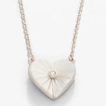 Spartina Sea La Vie Necklace Radiant/Mother - of - Pearl Heart | Silver - Juli's Wearable Art