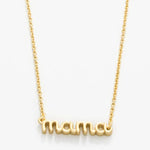 Spartina Sea La Vie Necklace Thanks Mama | Script | Gold - Juli's Wearable Art
