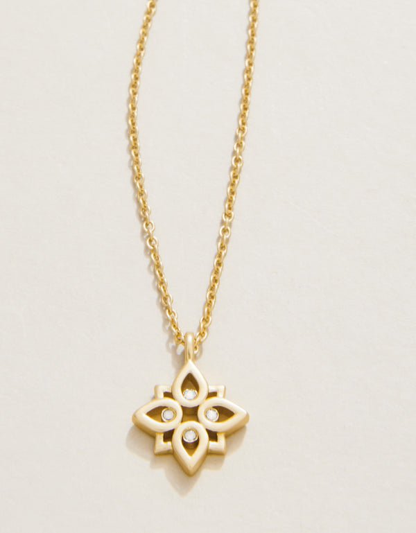 Spartina Sea La Vie Never Give Up Lotus Necklace | Gold - Juli's Wearable Art