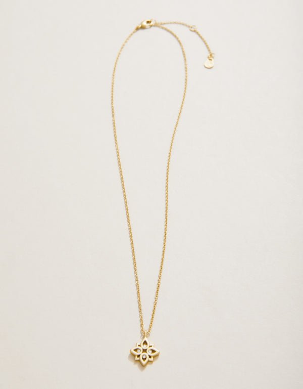 Spartina Sea La Vie Never Give Up Lotus Necklace | Gold - Juli's Wearable Art