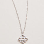 Spartina Sea La Vie Never Give Up Lotus Necklace | Silver - Juli's Wearable Art