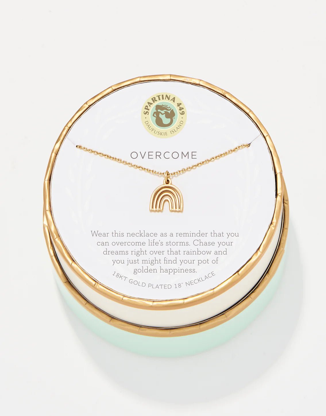 Spartina Sea La Vie Overcome Rainbow Necklace | Gold - Juli's Wearable Art