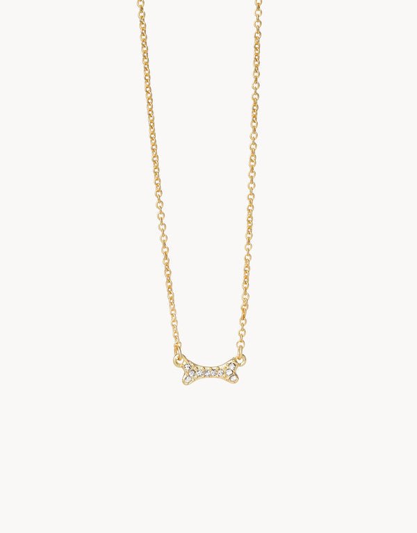 Spartina Sea La Vie Puppy Love Bone Necklace | Gold - Juli's Wearable Art