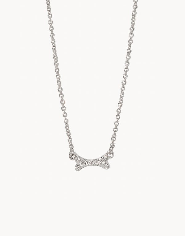 Spartina Sea La Vie Puppy Love Bone Necklace | Silver - Juli's Wearable Art