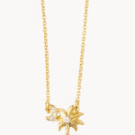 Spartina Sea La Vie Say Y'all Palmetto Tree Necklace | Gold - Juli's Wearable Art