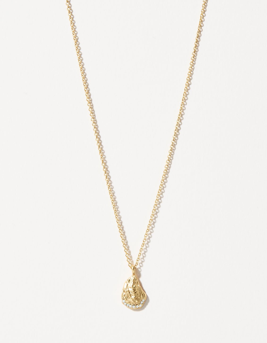 Spartina Sea La Vie Seas the Day Oyster Shell Necklace | Gold - Juli's Wearable Art