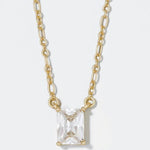 Spartina Sea La Vie Shine Amazing Necklace | Emerald Cut | Gold - Juli's Wearable Art