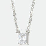 Spartina Sea La Vie Shine Amazing Necklace | Emerald Cut | Silver - Juli's Wearable Art