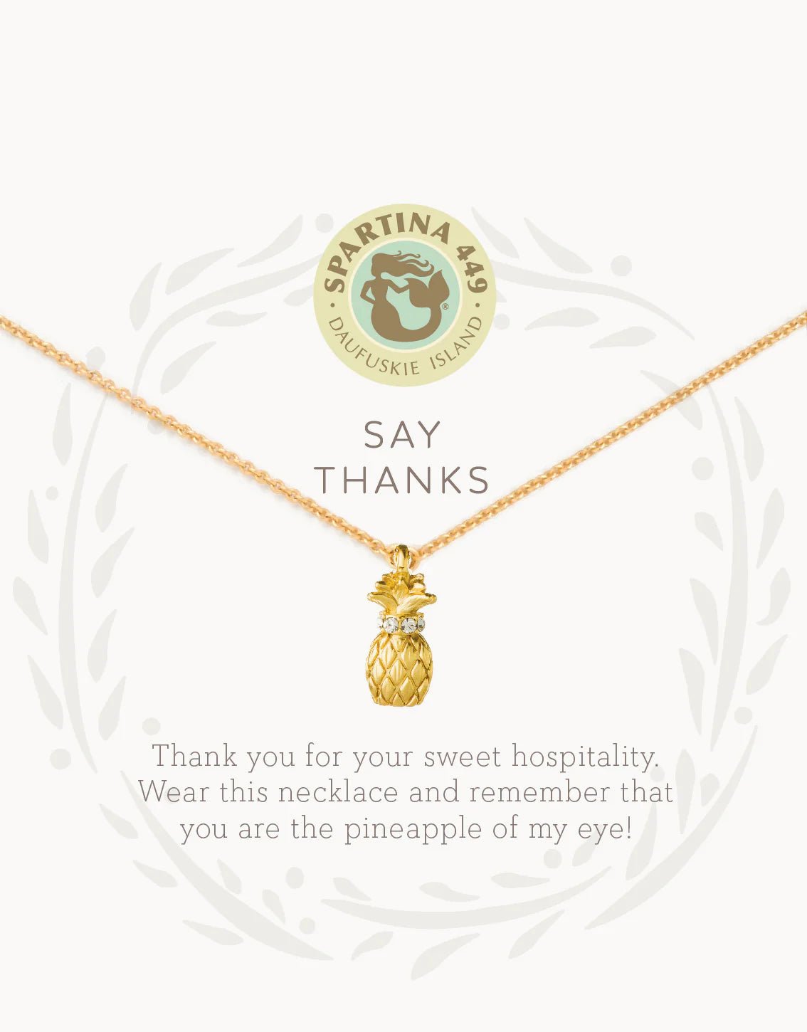 Spartina Sea La Vie Thanks Pineapple Necklace - Juli's Wearable Art