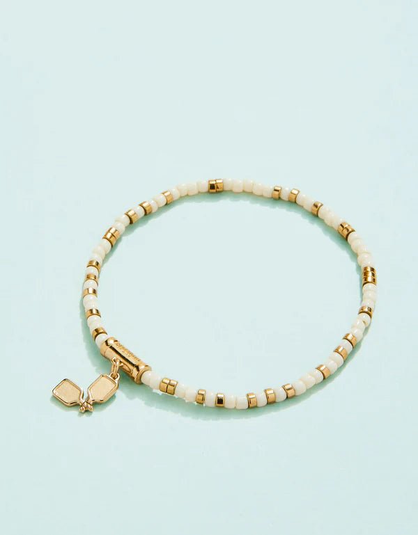 Spartina Sporty Beaded Stretch Bracelet | Pickleball Paddle - Juli's Wearable Art