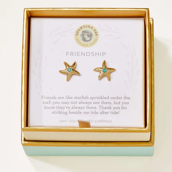 Spartina Stud Earrings Friendship/Starfish - Juli's Wearable Art