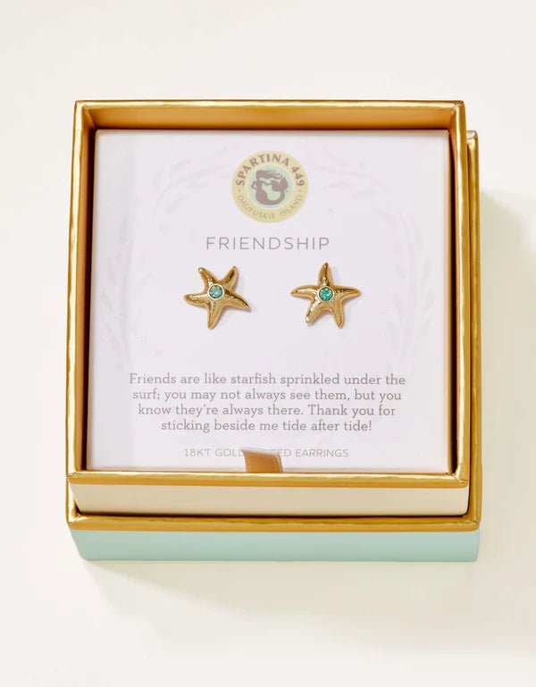 Spartina Stud Earrings Friendship/Starfish - Juli's Wearable Art