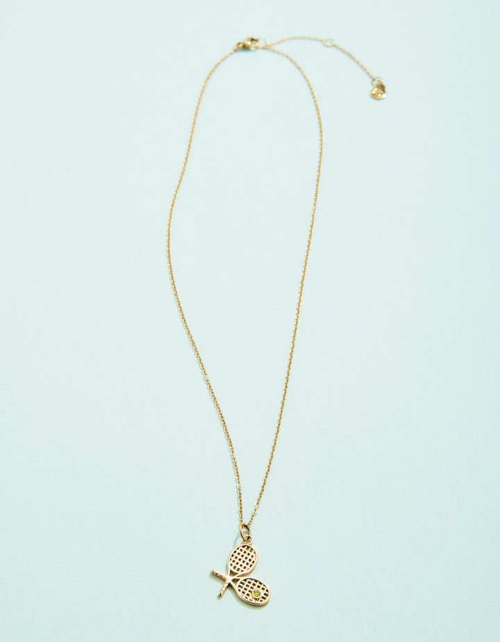 Spartina Tennis Racket Necklace - Juli's Wearable Art