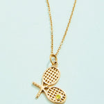 Spartina Tennis Racket Necklace - Juli's Wearable Art