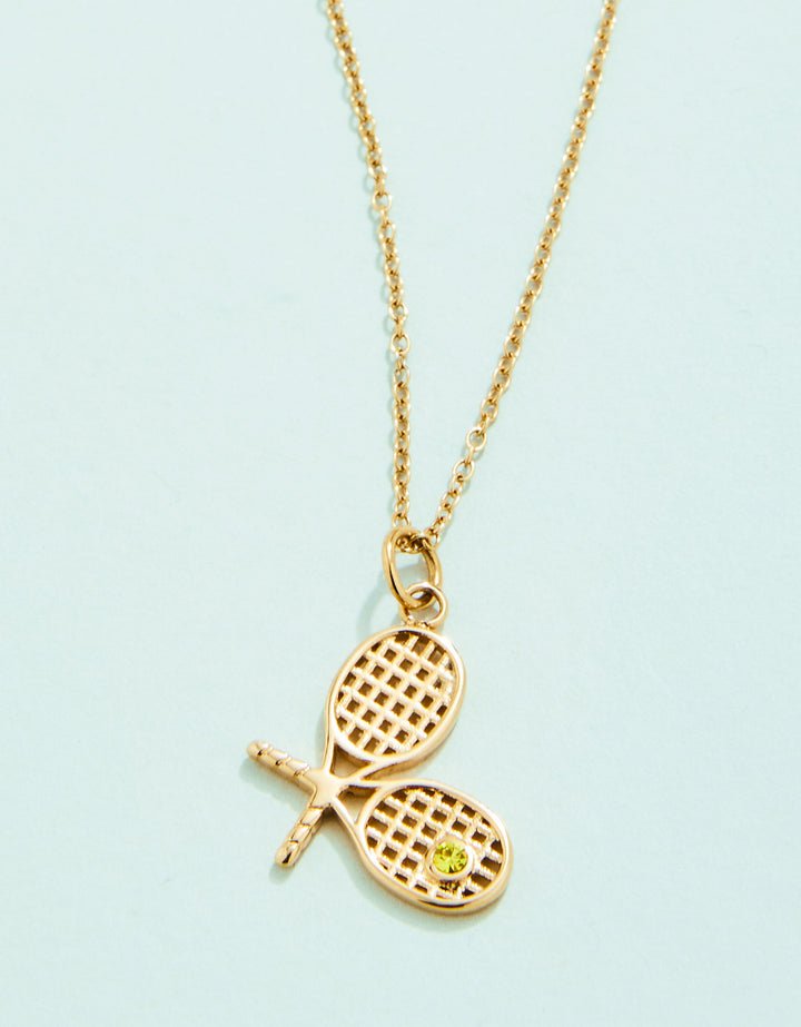 Spartina Tennis Racket Necklace - Juli's Wearable Art
