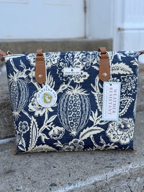 Spartina Zip Travel Tote | Fagler Blue - Juli's Wearable Art
