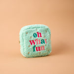 Square Teddy Pouch | Oh What Fun - Juli's Wearable Art