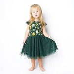 St. Patricks Day Bamboo Tulle Twirl Dress - Juli's Wearable Art
