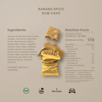 Stars + Honey Banana Spice Rum Cake - The Collagen Protein Bar - Juli's Wearable Art