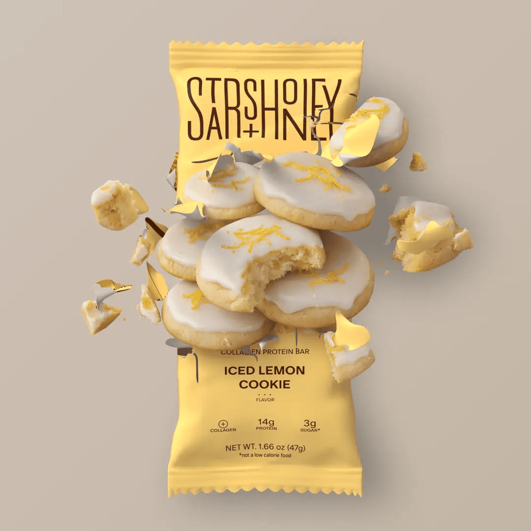 Stars + Honey Iced Lemon Cookie Bars – The Collagen Protein Bar