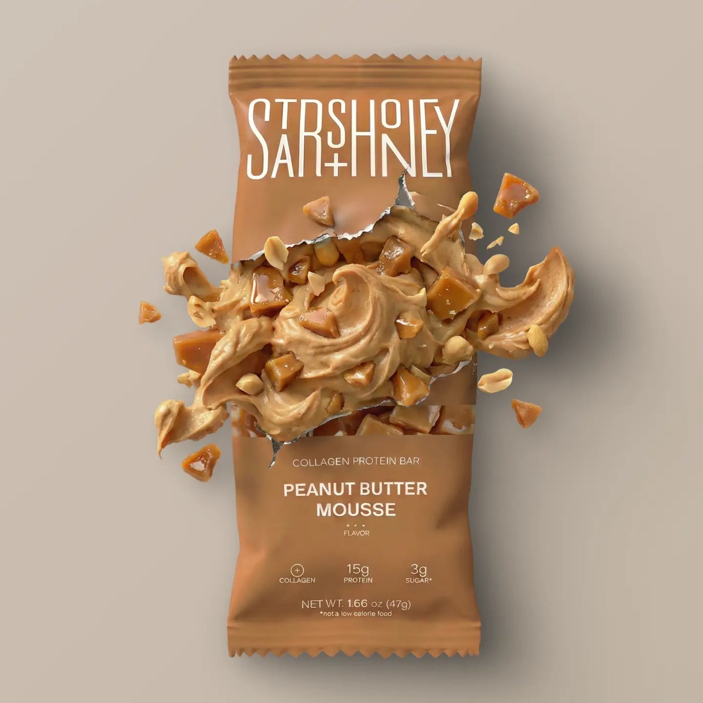 Stars + Honey Peanut Butter Mousse Bars – The Collagen Protein Bar
