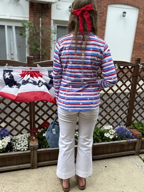 Stars & Stripes Cooling Zip Jacket - Juli's Wearable Art