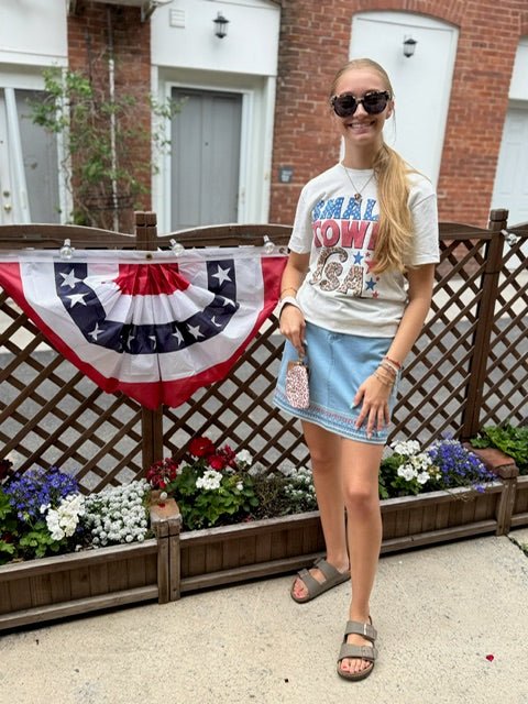 Stars & Stripes Denim Skort - Juli's Wearable Art