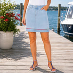 Stars & Stripes Denim Skort - Juli's Wearable Art