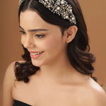 Statement Headband | Aurora Luxe - Black & Gold - Juli's Wearable Art