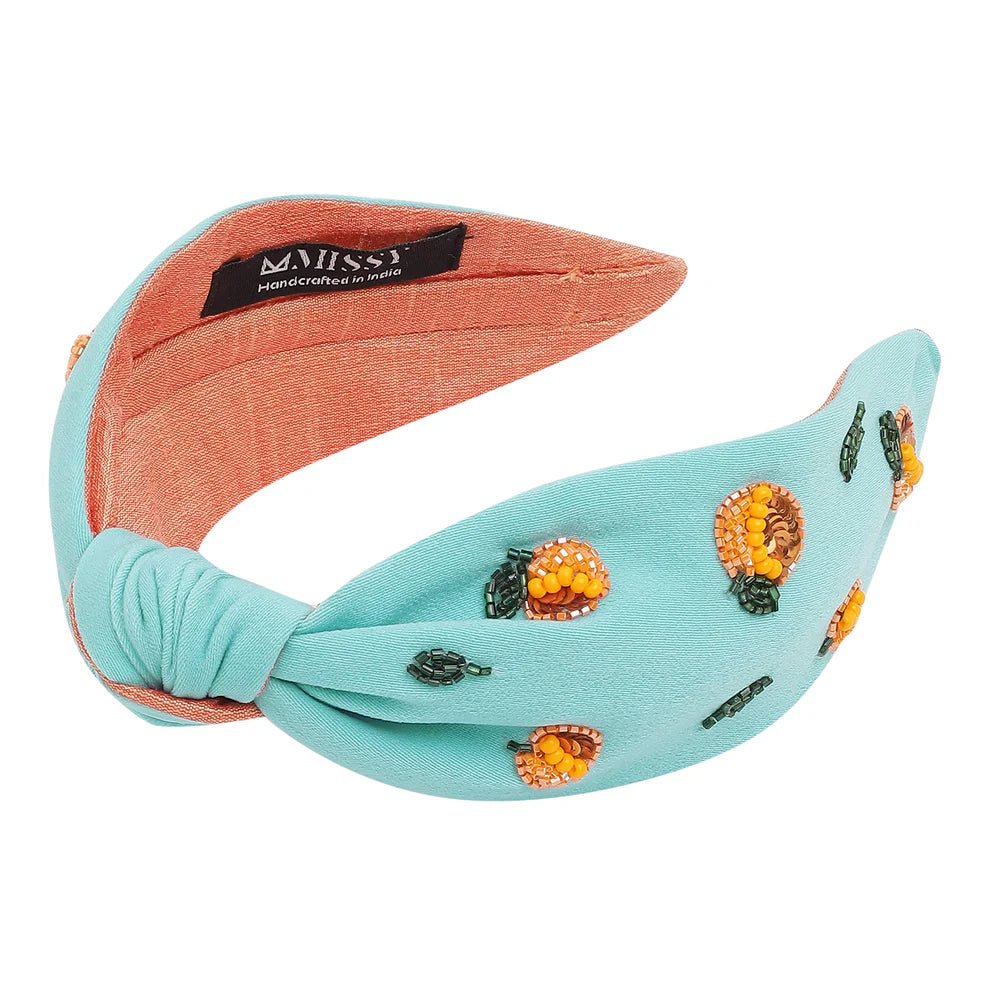 Statement Headband | Citrus Pop Embellished - Juli's Wearable Art