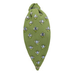 Statement Headband | Olive Blossom - Juli's Wearable Art