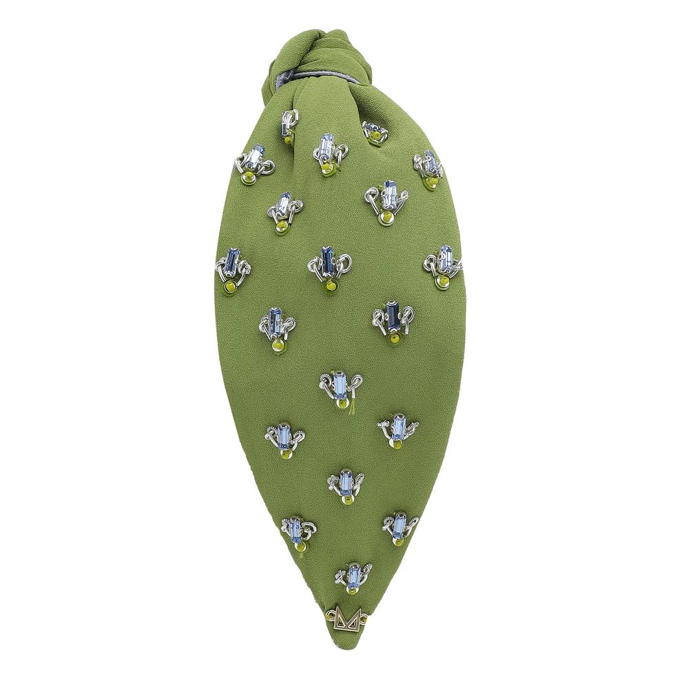 Statement Headband | Olive Blossom - Juli's Wearable Art
