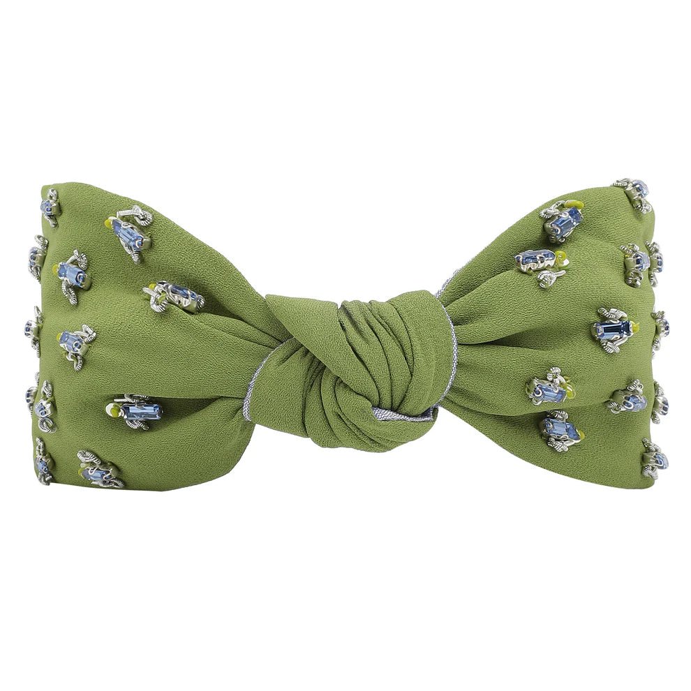 Statement Headband | Olive Blossom - Juli's Wearable Art