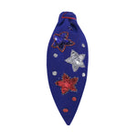 Statement Headband | Red White & Blue Stars - Juli's Wearable Art