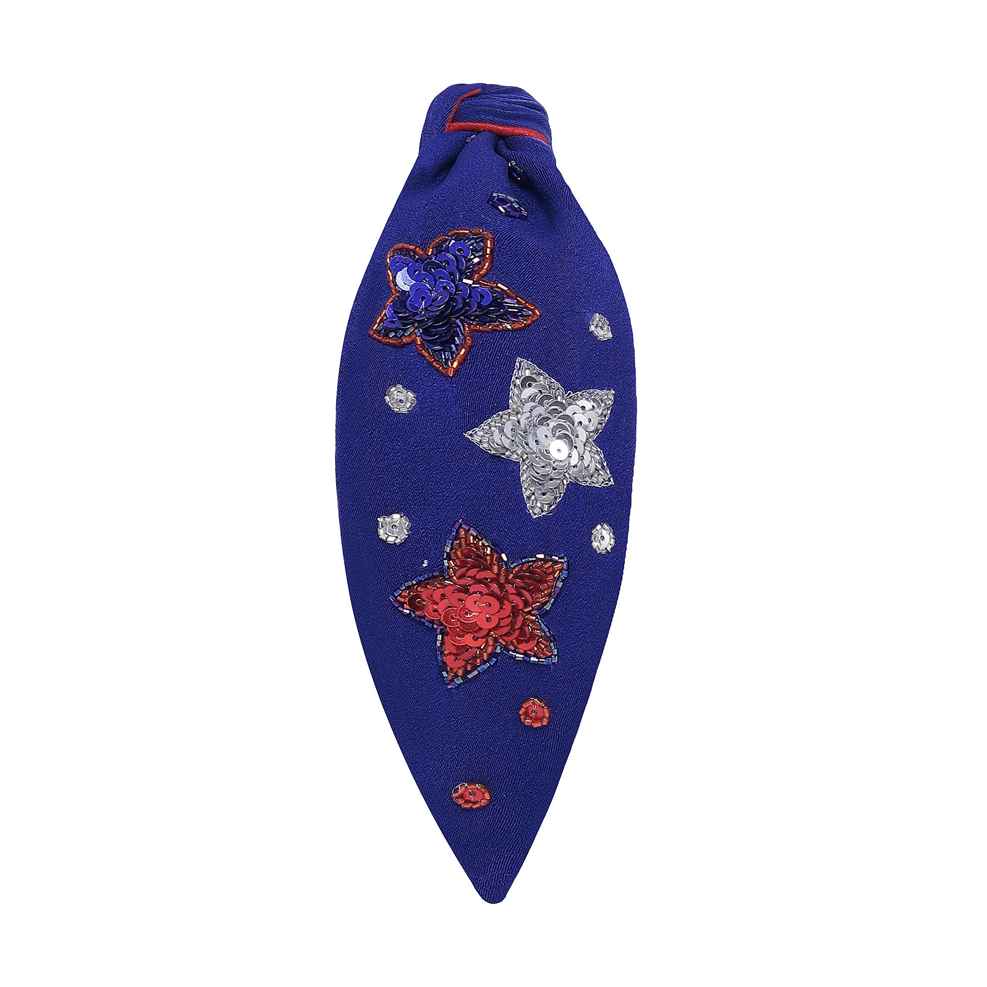 Statement Headband | Red White & Blue Stars - Juli's Wearable Art