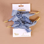Step It Up Gingham Shoelaces - Juli's Wearable Art