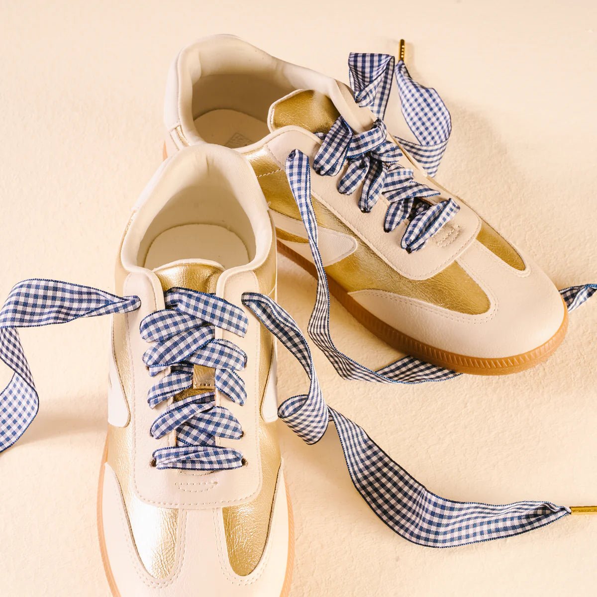 Step It Up Gingham Shoelaces - Juli's Wearable Art