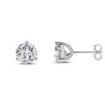 Stia 3 Prong Solitaire Silver Studs - Juli's Wearable Art