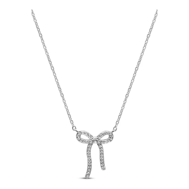 Stia - A Charming Story Necklaces - Tied Together Bow - Juli's Wearable Art