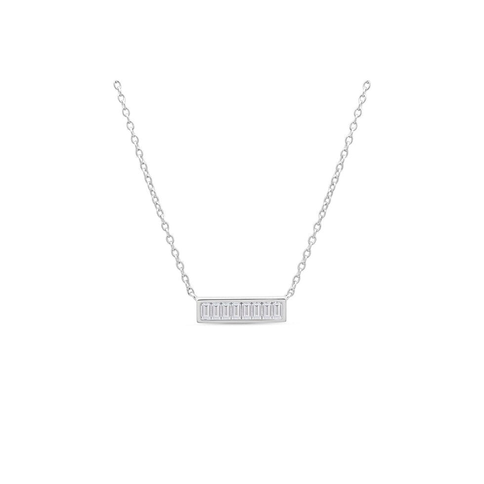 Stia Baguette CZ Bar Necklaces - Juli's Wearable Art