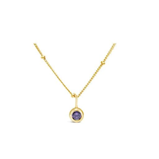 Stia Birthstone Necklaces in Gold - Juli's Wearable Art