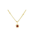 Stia Birthstone Necklaces in Gold - Juli's Wearable Art