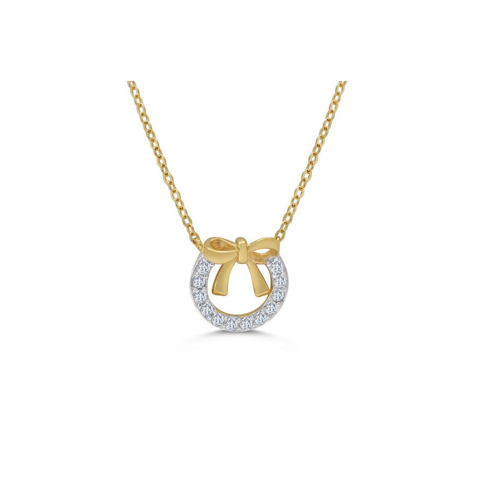 Stia Bow Wreath Necklace - Two Tone - Juli's Wearable Art