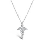 Stia Caduceus Charm & Chain Necklace - Juli's Wearable Art