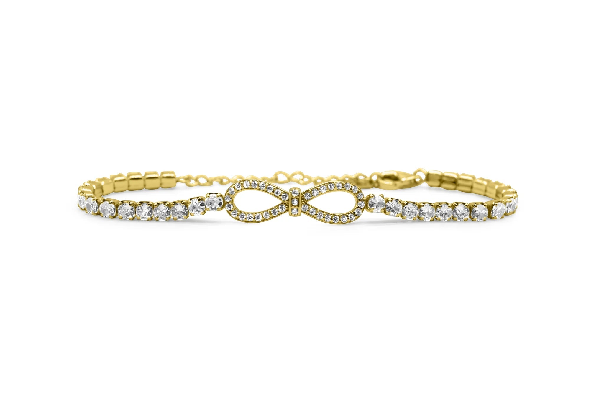 Stia Classic Tennis with CZ Bow Bracelets - Juli's Wearable Art