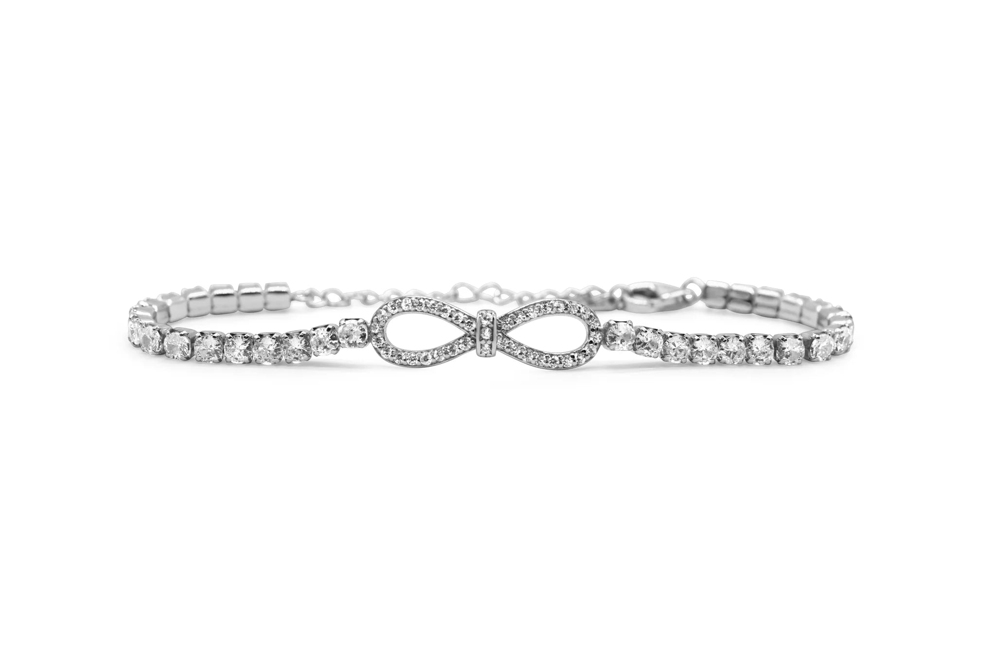 Stia Classic Tennis with CZ Bow Bracelets - Juli's Wearable Art