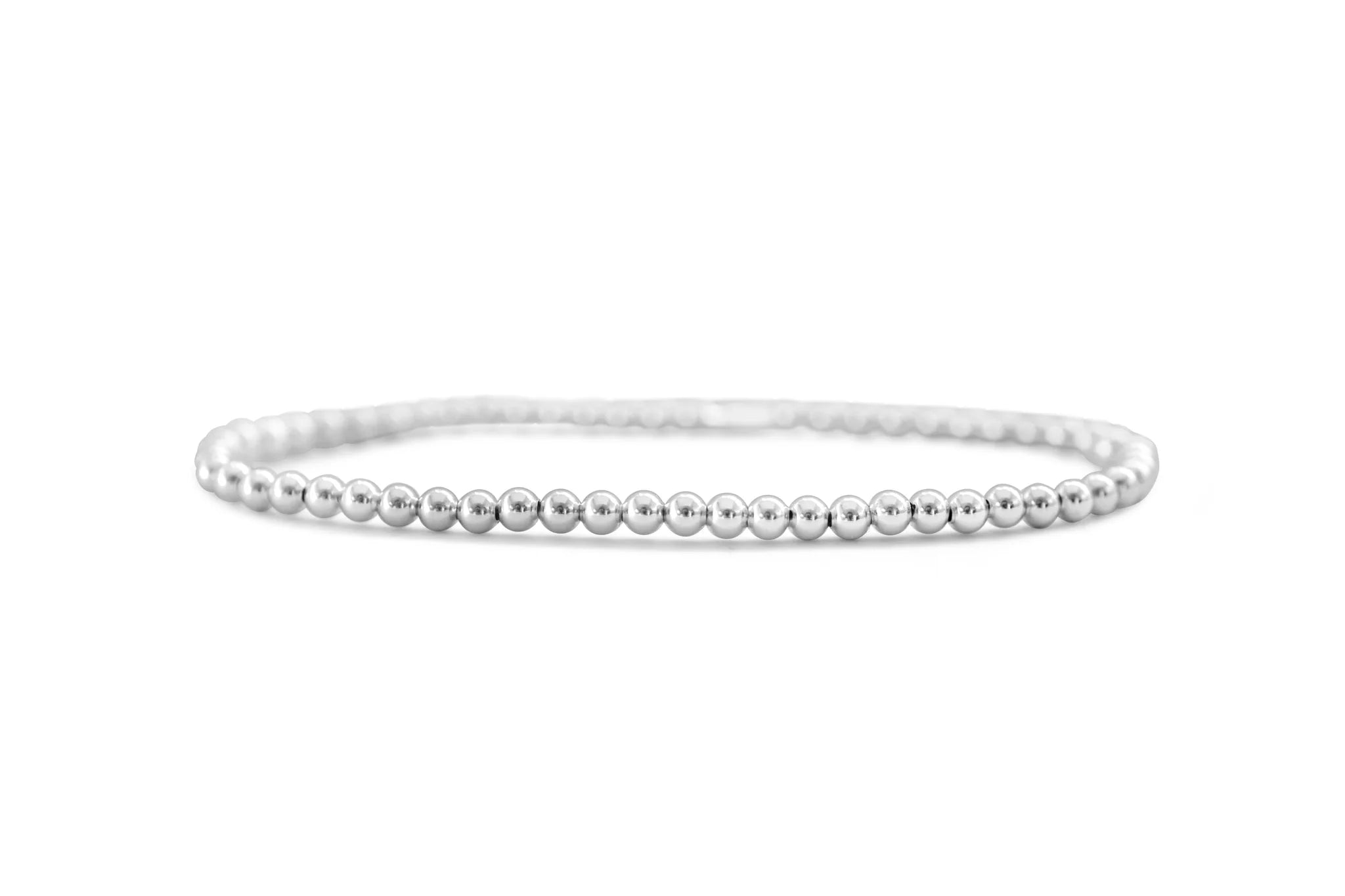 Stia Classy & Comfortable Beaded Stretch Bracelets - 3MM Round - Juli's Wearable Art