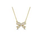 Stia Encrusted Crystal Bow Necklaces – Clear - Juli's Wearable Art