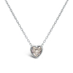 Stia Girl - Bezel Heart Birthstone Necklaces - Juli's Wearable Art