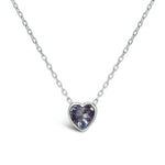 Stia Girl - Bezel Heart Birthstone Necklaces - Juli's Wearable Art